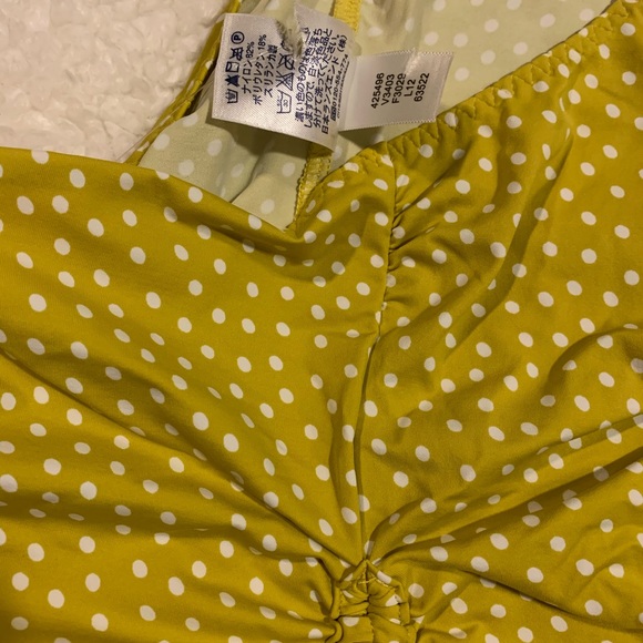 NWT Bikini Top Swimming Mustard White dot. Size 2 - Picture 5 of 8